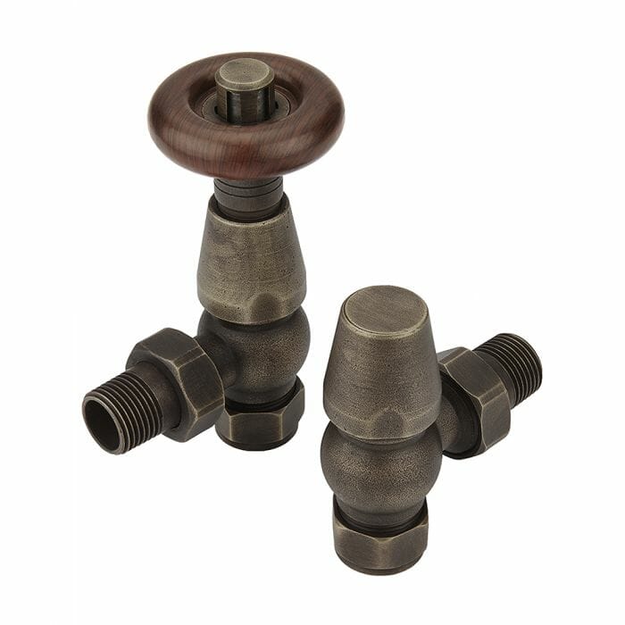 bronzen radiatorkraan
