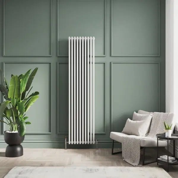 Een ruimtebesparende verticale radiator biedt mogelijk de oplossing
