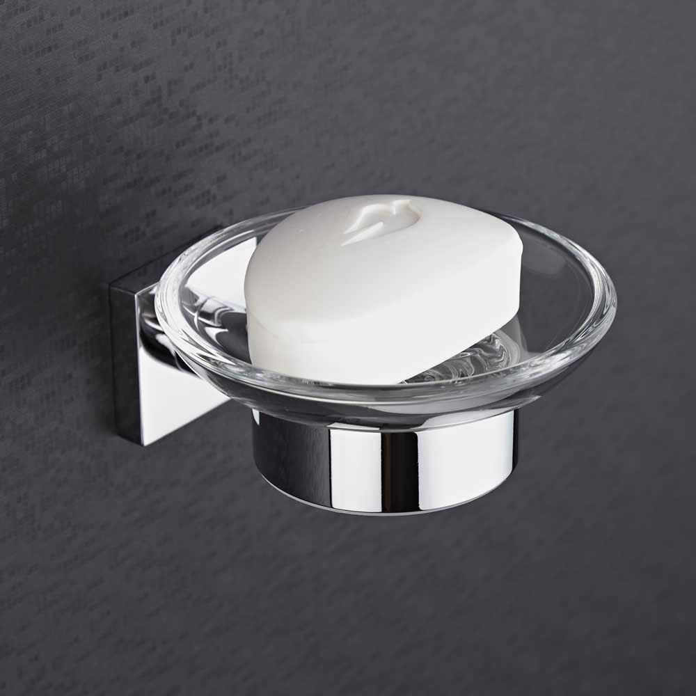 Hudsonreed Liso Zeephouder Helder Glas Chroom hudsonreed kopen in de aanbieding